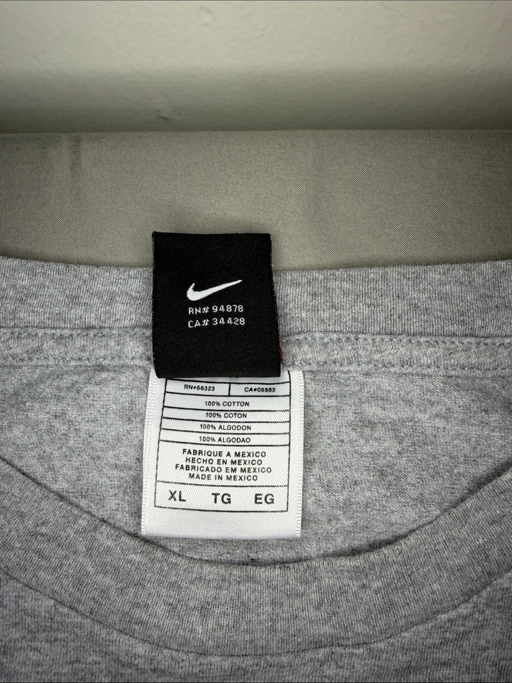 Nike Men’s Heather Gray Graphic Short Sleeve Tee - Black Print